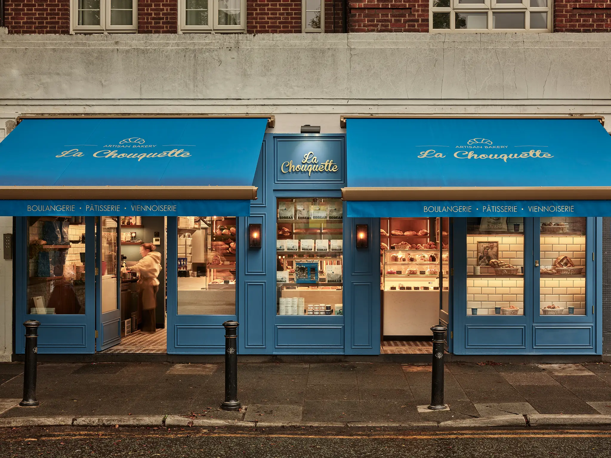 The shopfront at La Chouquette, part of the retail interior design in Didsbury, Manchester